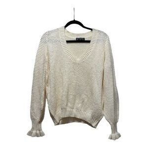 The Fifth Label Cream V-Neck Sweater